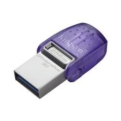 Kingston DTDUO3CG3-256GB DataTraveler microDuo 3C 200MB-s dual USB-A + USB-C Flash Bellek