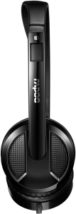 RAPOO H100 Kablolu Kulak Üstü Kulaklık - Mikrofonlu - 3.5mm - Siyah