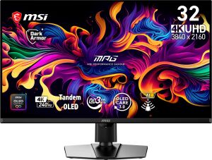 MSI 31.5 MPG 322UR QD-OLED X24 0.03MS 240HZ HDMI-DP Gaming Monitör 3840x2160