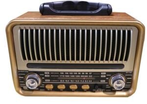 Everton Rt-769  Bluetooth Fm-Usb-Tf-Aux Solarlı,Led Işıklı  Şarjlı Nostaljik Radyo