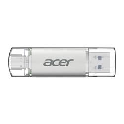 Acer 128GB USB 3.2 UT300-128GB USB-A+USB-C Çift Taraflı Metal Flash Bellek