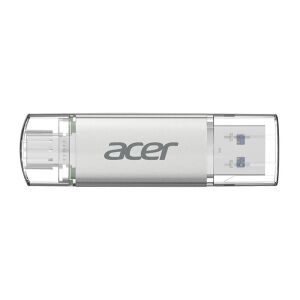 Acer 128GB USB 3.2 UT300-128GB USB-A+USB-C Çift Taraflı Metal Flash Bellek