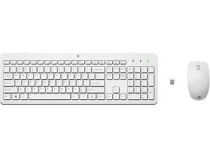HP 230 3L1F0AA Kablosuz Klavye & Mouse Kombo Beyaz 1600dpı (2 x AAA (keyboard); 1 x AA (mouse)