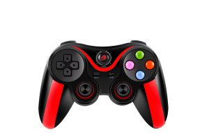 GAMEBOOSTER GB-J86 Bluetooth & 2.4GHz Kablosuz Çift Titreşim Motorlu, Android, PC, PS3, TV Box Uyumlu Siyah Gamepad