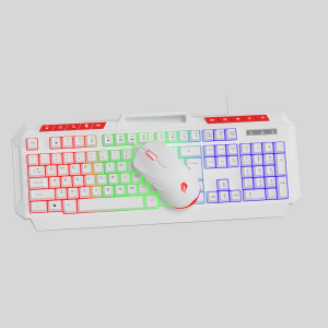 GAMEBOOSTER KM-11W Knight Kablosuz Multimedyalı Klavye-Mouse Set Beyaz (Tek USB Alıcı ile Çift Cihaz Bağlantısı)