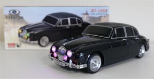 EVERTON RT-1958 Siyah Arabalı  Bluetooth Fm-Usb-Tf-Aux Şarjlı Nostaljik Radyo