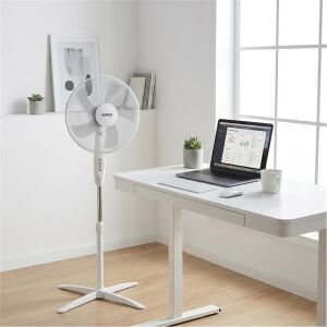Everest FAN10 Valora Air Beyaz-Gri 16 Maks 45W 3 Kademe 1200RPM Yıldız Ayak 5 Bıçaklı Vantilatör