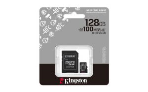 Kingston SDCIT2-128GB 128GB microSDXC Industrial C10 A1 pSLC Card + SD Adapter Hafıza Kartı