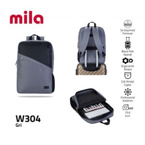 W304 Mila 17.3 15.60 inch Uyumlu 5 Bölmeli WtxPro Su geçirmez Kum. Sırt Ç.