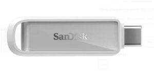 Sandisk SDIXS0N-128G-GN6NE 128GB Phone Drive with USB-C-128GB (Arctic White) Flash Bellek