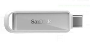 Sandisk SDIXS0N-128G-GN6NE 128GB Phone Drive with USB-C-128GB (Arctic White) Flash Bellek