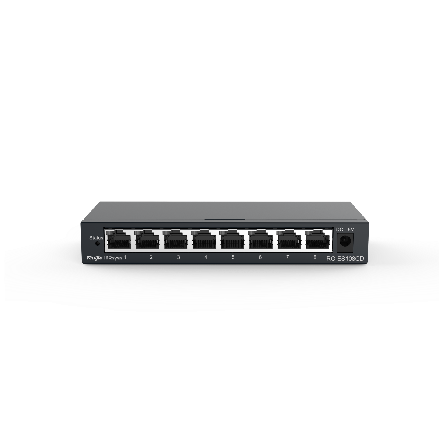 RUIJIE 8port Gigabit Yönetilemez Switch Masaüstü Çelik Kasa REYEE RG-ES108GD