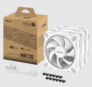 ASUS Prime MR120 ARGB White 120mm Kasa Fanı (3'lü Paket + Kontrolcü) / 90DA00I3-B09020