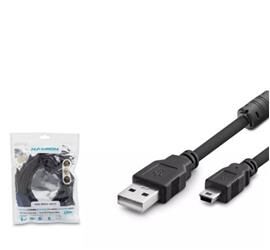Hadron Hdx7520 Usb Mini V3-5Pin To Usb Kablo 5M Siyah
