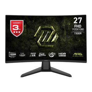 MSI 27 RAPID VA MAG 274CF X24 1MS 240Hz HDMI-DP Kavisli Gaming Monitör 1920x1080