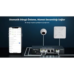 RUIJIE 16port PoE 250w 2-SFP 2-Uplink Gigabit Yönetilebilir Switch RG-ES220GS-P
