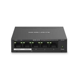 Tp-Link Mercusys MS105GP 5 Port 10-100-1000 Mbps Poe+ Switch Metal Kasa
