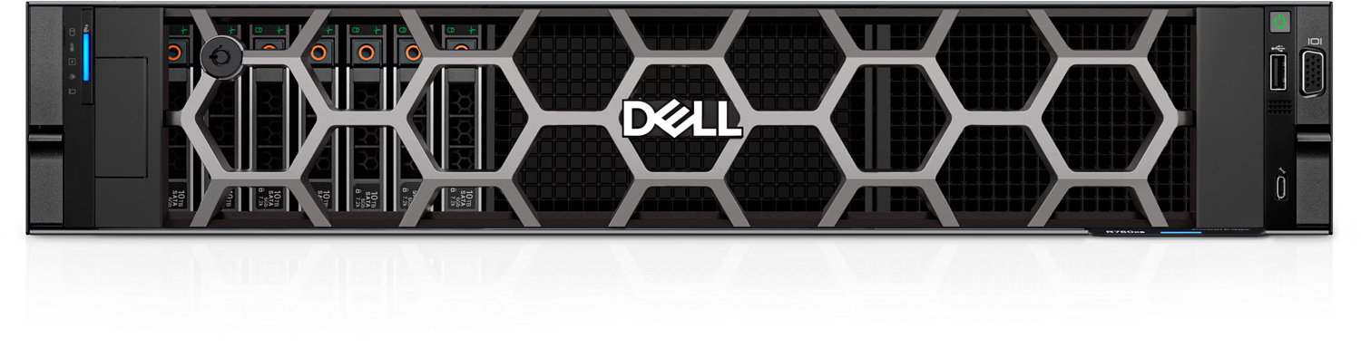 DELL POWEREDGE R760XS SPL2 SILVER 4510-32GB DDR5 RDIMM-4X480GB SSD-2x1100w Rack Sunucu