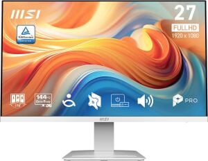 MSI 27 IPS PRO MP273W E14A 1MS 144HZ HDMI-DP Kurumsal Monitör 1920x1080 Beyaz