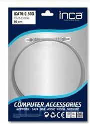 INCA ICAT6-0,50G 0,50CM Gri Kablo