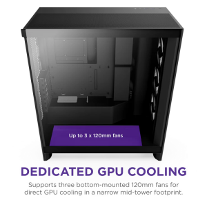 NZXT H7 FLOW 2024 CM-H72FB-R1 RGB Gaming EATX PC Kasası