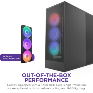 NZXT H7 FLOW 2024 CM-H72FB-R1 RGB Gaming EATX PC Kasası