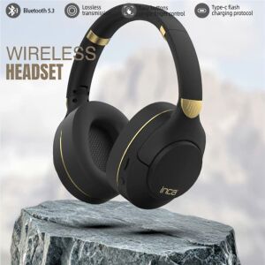 Inca IBK-503S Siyah 5.3 Bluetooth Wireless Kulaklık Micro Sd Kulaklık 400mah Type-c To USB