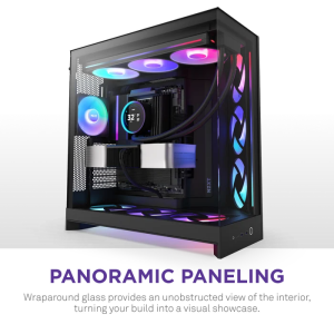 NZXT H9 FLOW RGB 2025 CM-H92FB-R1 Dual Chamber Gaming EATX PC Kasası
