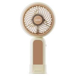 Asonic AFN21 Krem 250mAh Dahili Pil Elde Taşınabilir Masaüstü Usb Fan Şarjlı Type-c Şarj