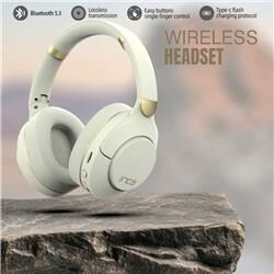Inca IBK-503B Beyaz 5.3 Bluetooth Wireless Kulaklık Micro Sd Kulaklık 400mah Type-c To USB