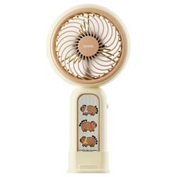 Asonic AFN20 Krem 250mAh Dahili Pil Elde Taşınabilir Masaüstü Usb Fan Şarjlı Type-c Şarj