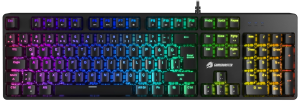 GAMEBOOSTER G24B Enigma Rainbow Aydınlatmalı Red Switch Mekanik Siyah Oyun Klavyesi