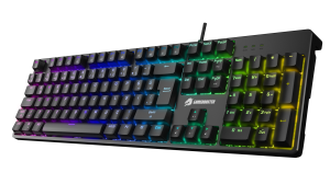 GAMEBOOSTER G24B Enigma Rainbow Aydınlatmalı Red Switch Mekanik Siyah Oyun Klavyesi