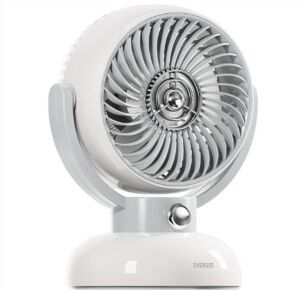 Everest EFN12 Krem 1200mAh 3 Hız Kademe Led Işıklı Retro Masaüstü Usb Fan