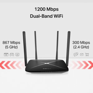 MERCUSYS MB430-DSL WIFI5 AC1200 Çift Bant VDSL Modem Router