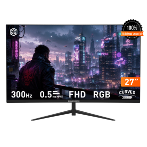 GAMEBOOSTER 27 VA LYRIS FF30 GB-27M1F300CFMR 0.5MS 300Hz HDMI-DP Kavisli Gaming Monitör 1920x1080