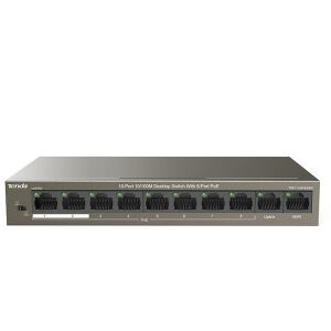 TENDA 8port PoE 63w 10/100 Yönetilemez Switch TEF1110P-8-63W