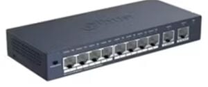 Dahua S3010-8ET2GT-60 10 Port 10-100 8xPoe 60W2xRJ45 10-100 Uplink Yönetilemez Switch