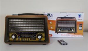 Everton Rt-750  Bluetooth Fm-Usb-Tf-Aux  Şarjlı Nostaljik Radyo