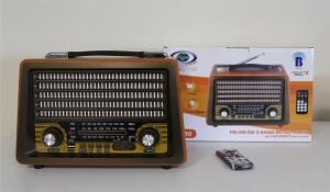 Everton Rt-750  Bluetooth Fm-Usb-Tf-Aux  Şarjlı Nostaljik Radyo