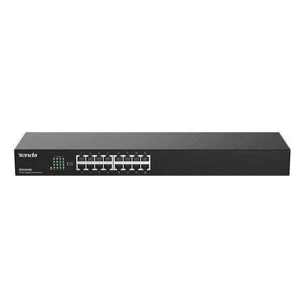 TENDA 16port Gigabit Ynetilemez Switch elik Kasa TEG1016G