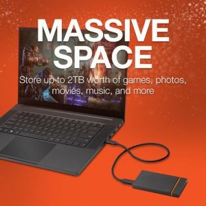 STJP2000400 2TB Firecuda USB 3.1 Type-C Siyah Taşınabilir SSD