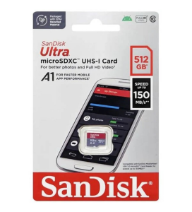 SANDISK 512GB ULTRA SDSQUAC-512G-GN6MN 150MB/s A1 micro SDHC Hafıza Kartı