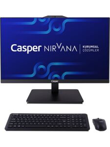 Casper Nirvana A90.1342-BE00X-V-S Siyah Intel i5-13420H 16GB RAM 480GB NVME 23.8 Pivot All In One