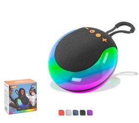 HADRON BS26 Mini Bluetooth Hoparlör FM RGB 12 x 6 x 12.3 cm