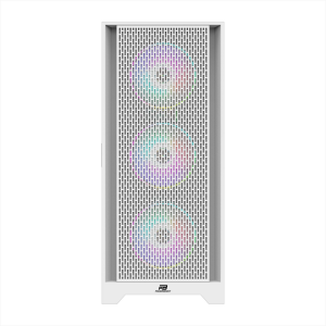POWERBOOST PB-P1601BW 4-ARGB Fanlı Gaming EATX PC Kasası Beyaz