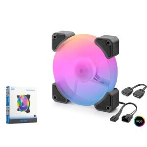 Nodar Nd2661 Kasa Fanı Argb 12Cm Siyah