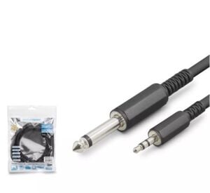 Hadron Hdx1077 6.5Mm To 3.5Mm Kablo Enstrüman Gitar 3M Siyah