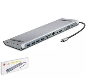 HADRON HDX7854 TYPE-C HDTV COMBO TYPE-C + HDMI 4K 30Hz + 4-USB3.0 + VGA + AUDIO +