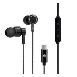 Hp DHH-1127-BK Kablolu Kulakiçi Type-C Ses Kontrol Butonlu Mikrofonlu Siyah Kulaklık